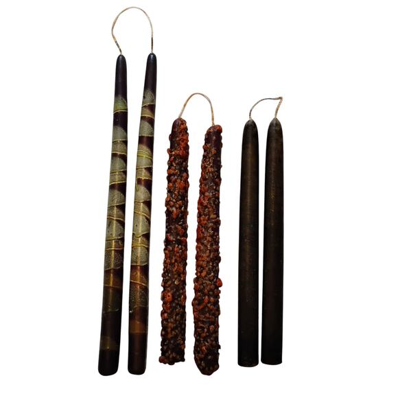 🕯️ Vintage Primitive String Candles | Cozy Decor - Picture 3 of 16